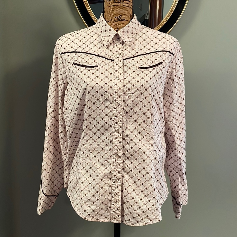 1980/90s Roughrider button down top. Size XL see measurements below.